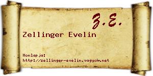 Zellinger Evelin névjegykártya