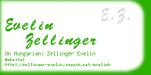 evelin zellinger business card